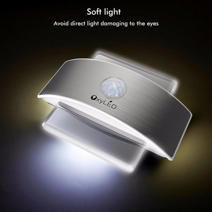Square motion sensor light clearance